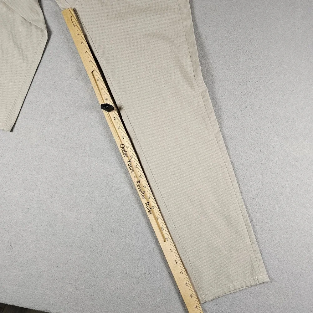 Lululemon Commission Slim Fit Pants Mens 31xx30 Beige Ventlight Chino Stretch